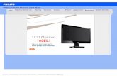 Philips LCD Monitor Electronic User s Manual · PDF fileServisiranje: Otvor kućišta ... monitora, štampača, skenera i slično) *Mera boje svetla koje isijava objekat dok se zagreva.