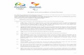 Rio 2016 Terms and Conditions of Ticket Purchase - · PDF file1 / 9 Rio 2016 Terms and Conditions of Ticket Purchase Rio 2016 has established the following Terms and Conditions of