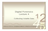 Digital Forensics Lecture 4 - NMT Computer Science and ...df/lectures/4 Collecting Volatile Data.pdf · 0011 0010 1010 1101 0001 0100 1011 Digital Forensics Lecture 4 Collecting Volatile