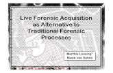 Live Forensic Acquisition as Alternative to Traditional ... Forensic... · Live Forensic Acquisition as Alternative to ... measures up to traditional digital forensics ... Live Forensic