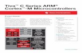 Tiva C Series ARM Cortex-M Microcontrollers - TI. · PDF fileThe Tiva C Series microcontrollers provide a broad portfolio of floating- ... LM4F112E5QC TM4C1231E6PZ LM4F130H5QR TM4C1237H6PM