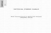 OPTICAL FIBRE CABLE -  · PDF file2 INTRODUCTION METHODOLOGY In the following study, the risk of the materials supply for producing an optical fibre cable has