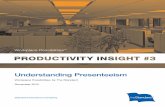 Understanding Presenteeism - Workplace Possibilities · PDF fileUnderstanding Presenteeism 1 Introduction To Presenteeism In this recovering economy, employers and their workforces