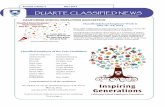 DUARTE CLASSIFIED NEWS - members.csea.commembers.csea.com/memberhome/Portals/29/documents/Newsletter/05... · John Nieto is a Maintenance Worker ... Duarte Classified News is published
