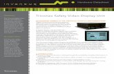Triconex Safety Video Display Unit - Invensysiom.invensys.com/EN/...Triconex_SafetyVideoDisplayUnit_04-11.pdf · The Triconex® Safety Video Display Unit (SVDU) is an operator workstation