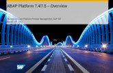 ABAP Platform 7.4/7.5 Overview - Ovärderlig · PDF filedocument, except if such ... dynamic ON condition Support of field completion by placing FROM before the ... ABAP development