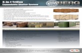 Expandable Shelter System -  · PDF fileExpandable Shelter System ... • Exterior of the main portion of the shelter is constructed from Corten steel for corrosion resistance