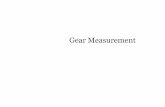 Gear Measurement - SRM University Ch2_gear_measurement.pdf · incorrect positioning of the tool wrt the work , iii) incorrect indexing of the blank. 2. ... Gear Measurement ...