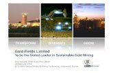Gold Fields Limited - overendstudio.co.zaoverendstudio.co.za/websites/gold-fields-corporate-2016/site... · Gold Fields Limited ... St Iv Dama Beat Cerro Coro n KDC KDC Tark w South