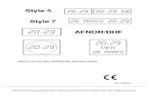 Style 5 Style 7 AFNOR/DHF - bodet-time.com · PDF file00h00mn on 01/01/2000. 4.2 AFNOR clock a - Selecting the Code Code Display Style 5, 5 s, 7 and 7 ellipse Style 5 date and 7 date