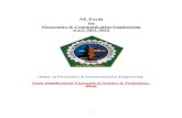 M.Tech in · PDF fileM.Tech in Electronics ... Wolf, Modern VLSI Design : System on Chip, ... Pucknell and K. Eshraghian, Basic VLSI Design : Systems and Circuits, Third Edition, PHI,