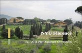 NYU  · PDF fileItalian Holiday (Campus Offices ... (taxi €20-25) and then to their living situation ( €15-20) ... Speak Italian at home Must be conversational