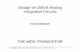 Design of CMOS Analog Integrated Circuits - unipvims.unipv.it/Courses/download/DIC/Presentation01.pdf · devices need a well. Modern technologies use twin ... Design of CMOS Analog