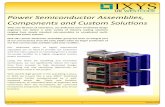 Power Semiconductor Assemblies, Components and Custom ... · PDF filePower Semiconductor Assemblies, Components and Custom Solutions ... in house expertise in power semiconductor ...