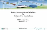 Power Semiconductor Solutions for Automotive Applications ... · PDF filePower Semiconductor Solutions for Automotive Applications ... II. POWER SEMICONDUCTORS Power Semiconductor
