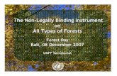 The Non -Legally Binding Instrument All Types of · PDF fileThe Non -Legally Binding Instrument on ... non -legally binding instrument on all types ... IADGs , including the MDGs ,