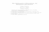 TheMathematicsofEncryption: An ElementaryIntroductionweb.williams.edu/Mathematics/sjmiller/public_html/tas2012... · TheMathematicsofEncryption: An ElementaryIntroduction MidgeCozzens