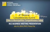 th Regional Competitiveness Summit and... · 4th Regional Competitiveness Summit ... -60% of the Provincial Population and -90% ... REGION III (Central Luzon)