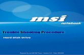 Hard Disk Drive - msi.com2012-0605-0400... · 1 | HDD Trouble Shooting Procedure Hard Disk Drive Prepared by msi NB FAE Team︱Version: 3.0 ︱Date: 2010/3/1