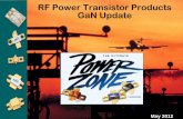 RF Power Transistor Products GaN Update - Richardson …apps.richardsonrfpd.com/Mktg/pdfs/MACOM-Tech_MTT2012.pdf · MAGX-001214-425L00 L-Band Transistor . Features • L-Band Pulsed