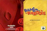 Banjo-Kazooie - Nintendo N64 - Manual - · PDF fileTHE CHARACTERS Banjo A Honey Bear with o love of sleeping, swimming and even dancing when the mood tokes him, Banjo has found life