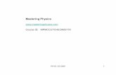 Mastering Physics - University of British Columbiamccutche/Phys153_tut/Lecture2 [Compatibility Mo… · Mastering Physics  Course ID: MPMCCUTCHEON00178 PHYS 153 09W 1