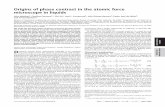 Origins of phase contrast in the atomic force microscope ... · PDF fileOrigins of phase contrast in the atomic force microscope in liquids John Melchera, Carolina Carrascob,c, Xin