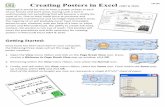 Creating Posters in Excel (2007 & 2010) · PDF fileCreating Posters in Excel (2007 & 2010) Although it would be nice to have a poster printer in each of our homes and work areas, ...