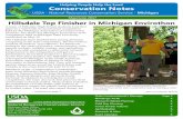 Helping People Help the Land Conservation Notes - USDA Helping People Help the Land Conservation Notes USDA - Natural Resources Conservation Service - Michigan Hillsdale Top Finisher