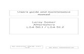 Users guide and maintenance manual Leroy Somer Alternators ...info.bm.ee/tech/Gendata/T2200/ALTERNATOR/33522029101.pdf · Users guide and maintenance manual Leroy Somer Alternators