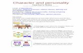 Character and personality - educaLAB - Recursosrecursostic.educacion.es/.../BACH1_character_and_personality/... · Character and personality . Teacher’s Notes. Printable extended