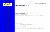 MALAYSIAN STANDARD - ipbl.edu.my · PDF file4 Quality management system ... This Malaysian Standard is the first revision of ... Compliance with a Malaysian Standard does not of itself