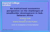 An institutional economics perspective on the …siteresources.worldbank.org/EXTSOCIALDEVELOPMENT/Resources/2… · An institutional economics perspective on the challenges of smallholder