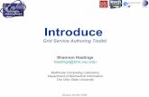 Grid Service Authoring Toolkit - people.cs.uchicago.eduborja/gw06/devtools/gridWorld-2006... · Resource to register it’s service groups to a predefined caGrid MDS based Index Service.
