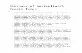 Glossary of Agricultural - AlbertaFILE/glossaryofagriculturalcred…  · Web viewa type of security granted as against a leasehold interest in ... security agreement or mortgage