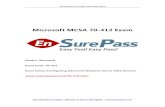 Microsoft MCSA 70-412  · PDF fileEnsurepass.com Easy Test! Easy Pass! Download the complete collection of Exam's Real Q&As   Microsoft MCSA 70-412 Exam Vendor: Microsoft