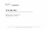 TOEIC Report on Test Takers Worldwide - · PDF file4 Worldwide Data 2004 Description of TOEIC Test-Takers in 2004 Background information was collected from the total group of 1,152,777