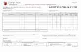 asset disposal form - Home - Finance · PDF filecomplete a Funds / Transaction Transfer Request Form and forward it to the School or Division that is purchasing the asset from your