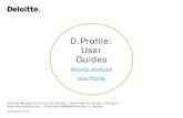 D.Profile: User Guides User Manual... · D.Profile: User Guides. ... Establish employee / respondent data file to contain relevant client HR data ... Employee D.Profile ID, Employee