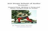 San Diego School of Guitar · PDF fileSan Diego School of Guitar ... Pick a note to start with, ... One note is just one note is just one note. Jimi Hendrix would get the same feeling