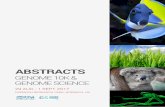 ABSTRACTS - Earlham · PDF fileABSTRACTS GENOME 10K & GENOME SCIENCE ... A Cross-Species Bioinformatics and FISH approach to physical ... Transcriptome analysis of metabolic bone