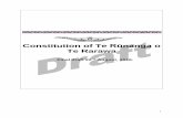 Constitution of Te Rūnanga o Te  · PDF fileConstitution of Te Rūnanga o Te Rarawa Final draft 22nd August, 2016. 2 Table of contents Nga Putake 4 Mission Statement 4 Te Rohe