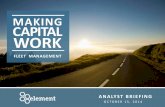 ANALYST BRIEFING - Element Fleet - Global Fleet · PDF fileVehicle funding ... and projects 3.7% ... foundation to capitalize on outsourcing mega-trend Robust asset acquisition, management