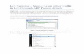 Lab Exercise Snooping on other traffic in Lab through ARP ... · PDF fileLab Exercise – Snooping on ... you can also run it from All programs menu in Windows as well. Figure 2: Running