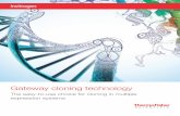 Gateway cloning technology - tools. · PDF fileas it contains your gene of interest or DNA fragment flanked ... cDNA library or ... Gateway cloning technology is especially noted for