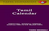 Tamil Calendar - Tamil Humanismtamilhumanism.com/ebook/TAMIL CALENDAR.pdf · The first month of the Tamil calendar begins in Thai or January. ... In order to chart the path of the