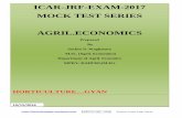 ICAR-JRF-EXAM-2017 MOCK TEST SERIES AGRIL.ECONOMICS · PDF fileMOCK TEST SERIES AGRIL.ECONOMICS Prepared By Sachin N. Waghmare M.Sc. (Agril. Economics) Department of Agril. Econmics
