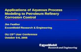 Applications of Aqueous Process Modeling to Petroleum ...support.olisystems.com/Documents/Presentations/23UG... · Applications of Aqueous Process Modeling to Petroleum Refinery Corrosion