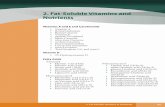 2. Fat-Soluble Vitamins and Nutrients · PDF file2 at- Vit ients1 Water- amins 87 2. Fat-Soluble Vitamins and Nutrients Vitamins A and E and Carotenoids • Vitamin A • Retinyl palmitate
