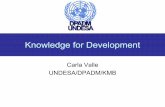 Carla Valle UNDESA/DPADM/KMB - United Nationsunpan1.un.org/intradoc/groups/public/documents/un/unpan023432.pdf · Carla Valle - UNDESA/DPADM/KMB Slide: 4 Types of Knowledge • Definition: